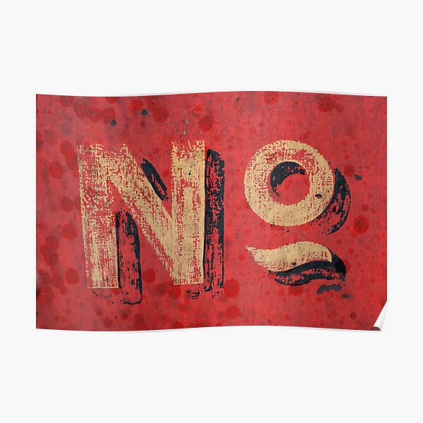 A vintage red sign Poster
