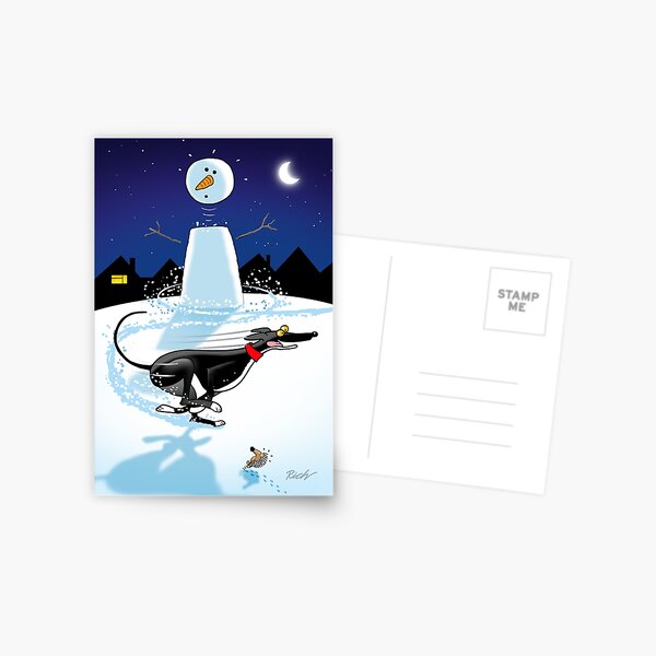 Snowman Zoomie Postcard
