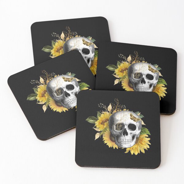 Item preview, Sunflower Skulls designed and sold by Yonik ★★★★★.