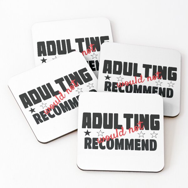 Item preview, Adulting Would Not Recommend designed and sold by Chamika69.