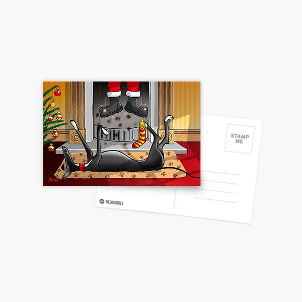 Greytmas Stocking Postcard