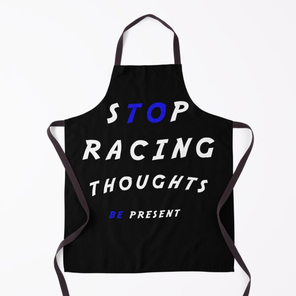 Item preview, stop racing thoughts be present motivational words designed and sold by twobillion.