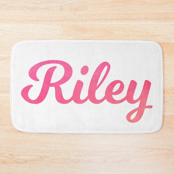 Item preview, Riley girls name pink watercolor type designed and sold by ComicKitsch.