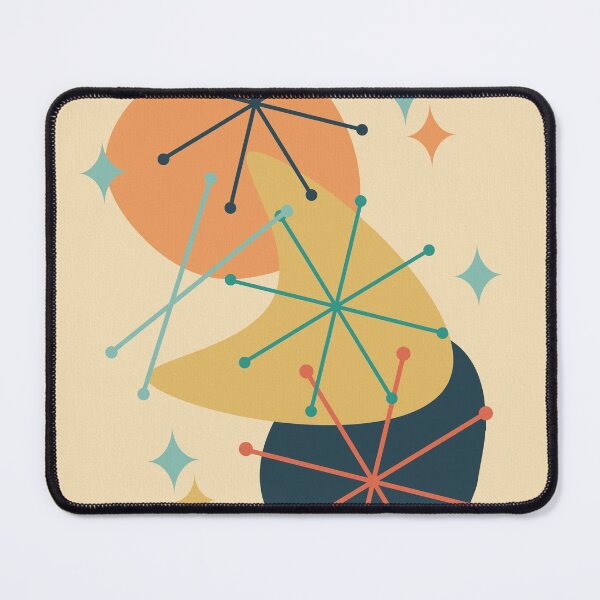 Mid Century Atomic Age Composition 2 Mouse Pad
