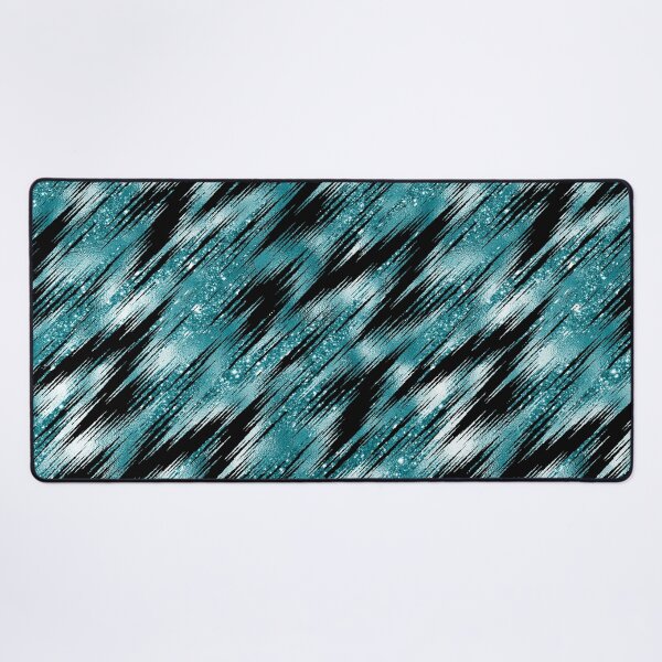 Item preview, Pinstripe Glitter & Turquoise designed and sold by ReesDesigns.