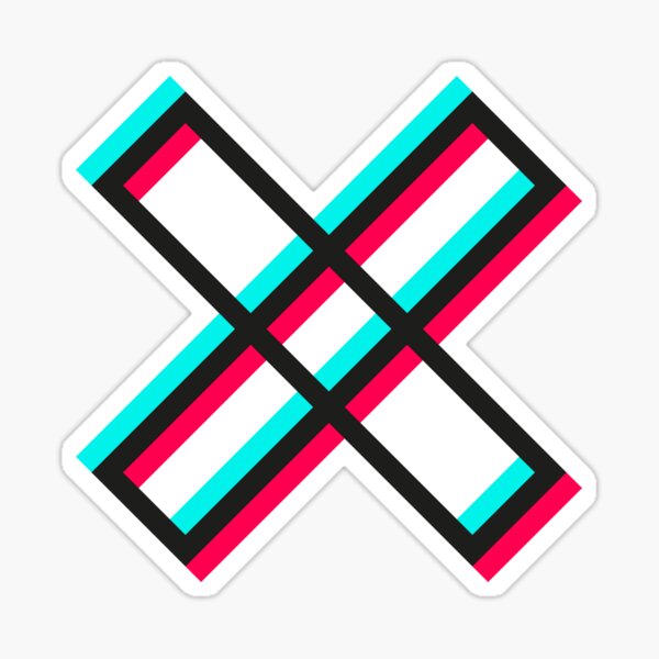 "X Glitch Mark / Bold " Sticker for Sale by invectors Redbubble