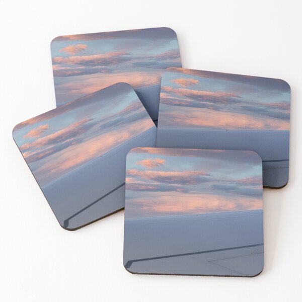 Item preview, Airplane wing and pink cloudy sky designed and sold by Dinashop.