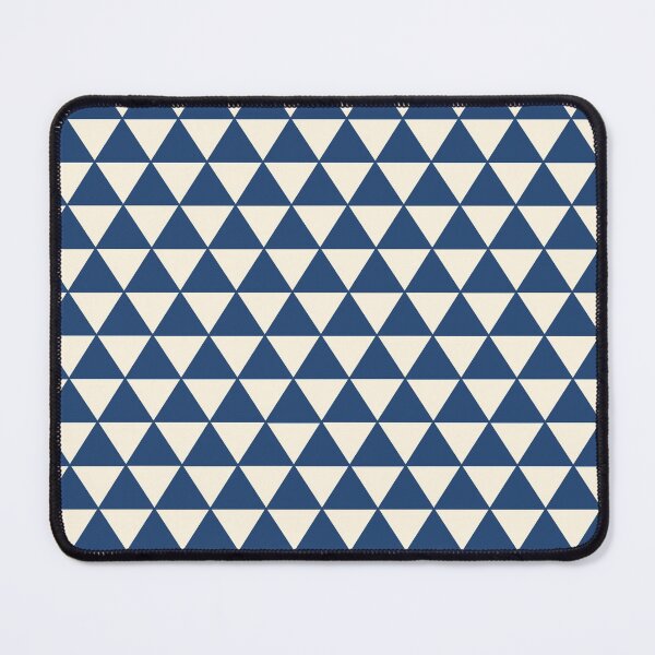 Item preview, Japanese Uroko Geometric Triangle Blue and White designed and sold by koovoxdogs.