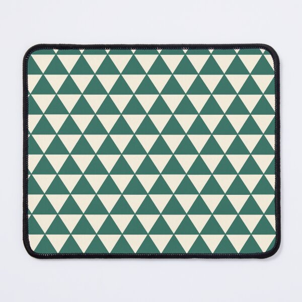Item preview, Japanese Uroko Geometric Triangle Green and White designed and sold by koovoxdogs.