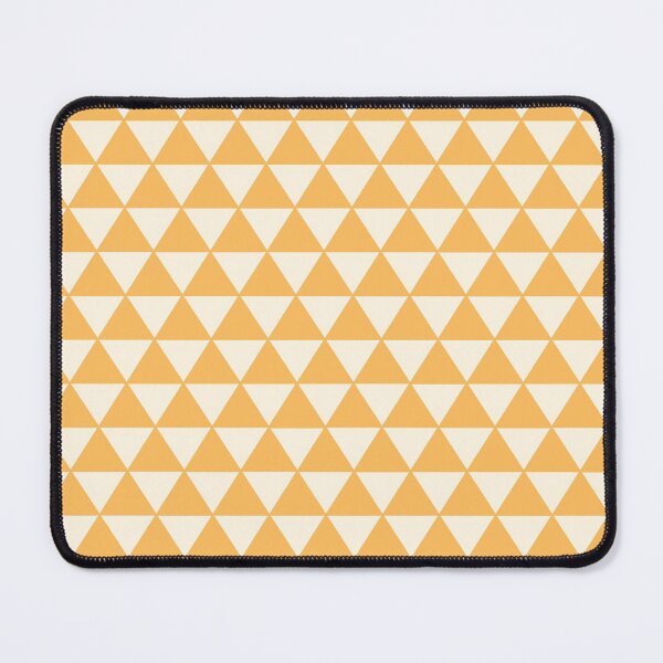 Item preview, Japanese Uroko Geometric Triangle Yellow and White designed and sold by koovoxdogs.