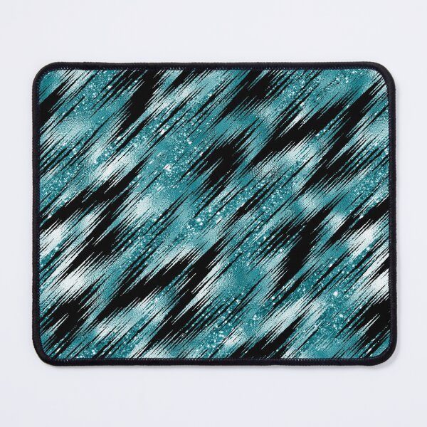 Item preview, Pinstripe Glitter & Turquoise designed and sold by ReesDesigns.