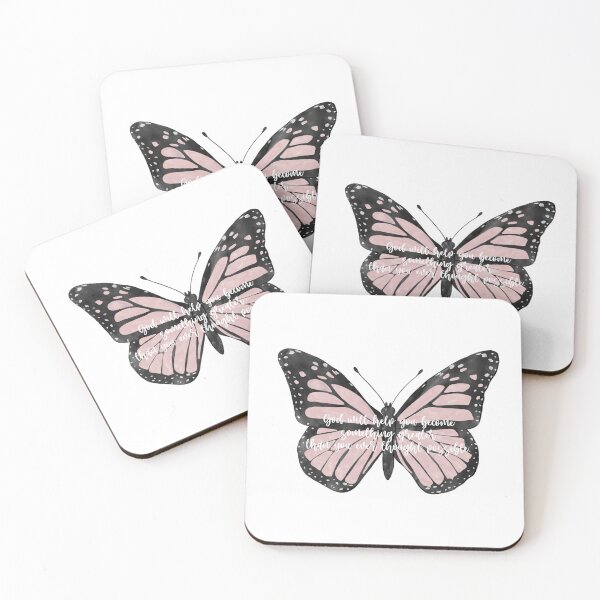 Item preview, Pink butterfly god will help you designed and sold by Handdrawnbyzoe.