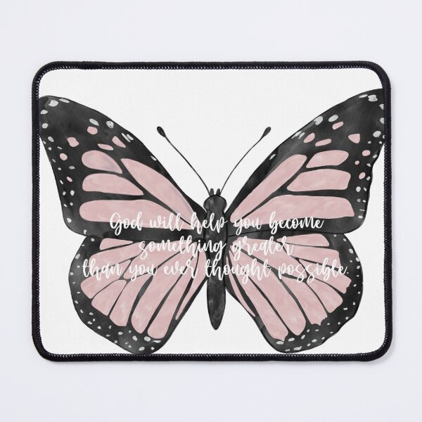 Item preview, Pink butterfly god will help you designed and sold by Handdrawnbyzoe.