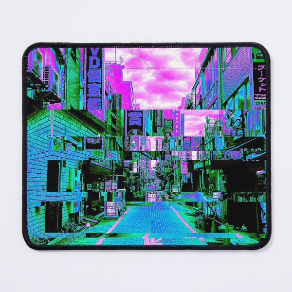 Item preview, Japanese City Street Vaporwave Glitch Art designed and sold by glitchhub.