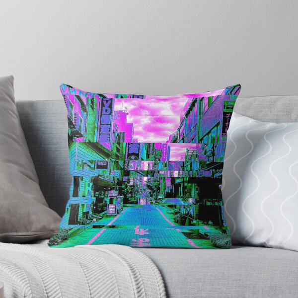 Item preview, Japanese City Street Vaporwave Glitch Art designed and sold by glitchhub.