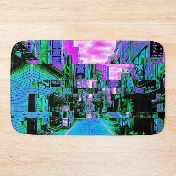 Item preview, Japanese City Street Vaporwave Glitch Art designed and sold by glitchhub.