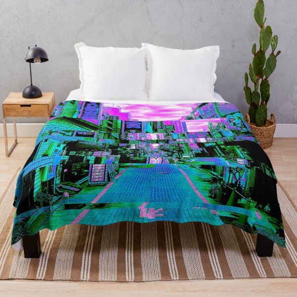 Item preview, Japanese City Street Vaporwave Glitch Art designed and sold by glitchhub.