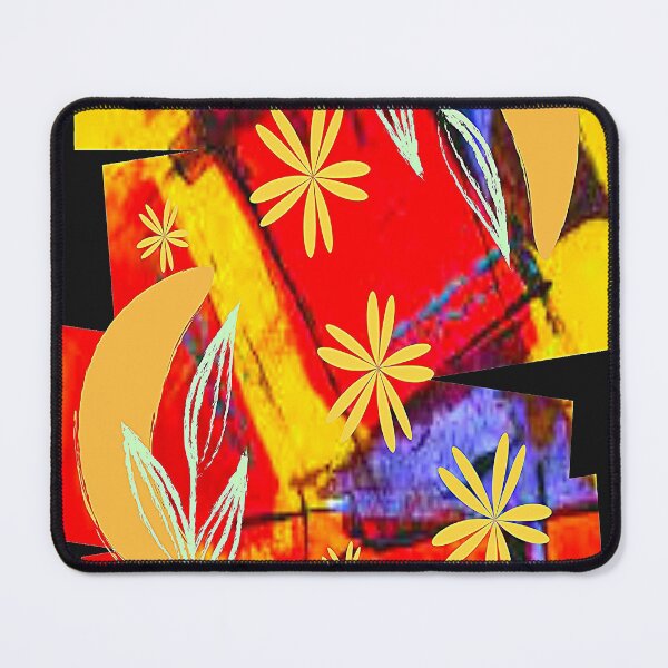 Item preview, Floral Graphic Vibrant Abstraction, Graphic Psychedelic Abstract Art, Inspired by Nature-floral abstract art designed and sold by Adri Barnard.