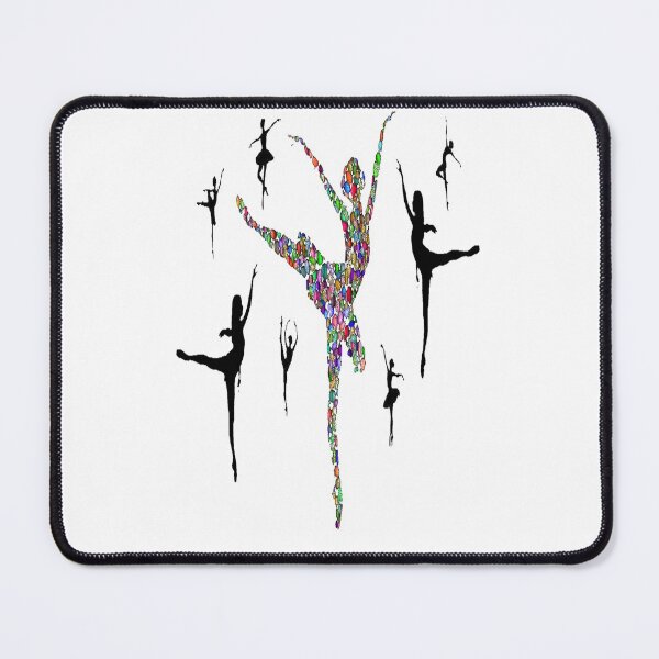 Item preview, Abstract Dancing Ballerina Design, graphic psychedelic abstract art, trippy graphic psychedelic arte abstracto designed and sold by Adri Barnard.
