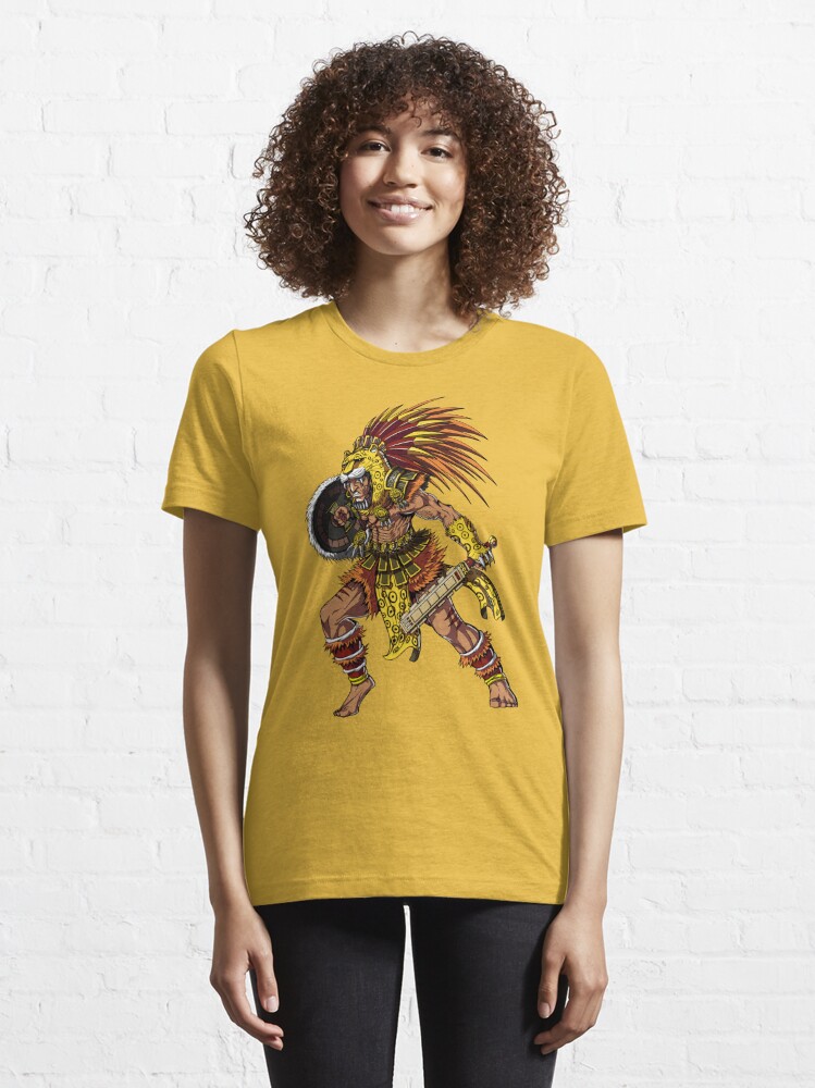 Aztec Warrior Jaguar Women's T-Shirt by Nikolay Todorov - Fine Art