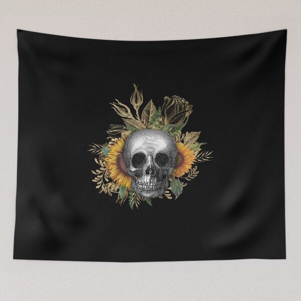 Item preview, Sunflower Skulls designed and sold by Yonik ★★★★★.