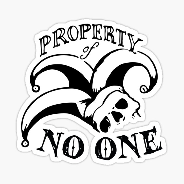 Property Of No One Wall Sticker