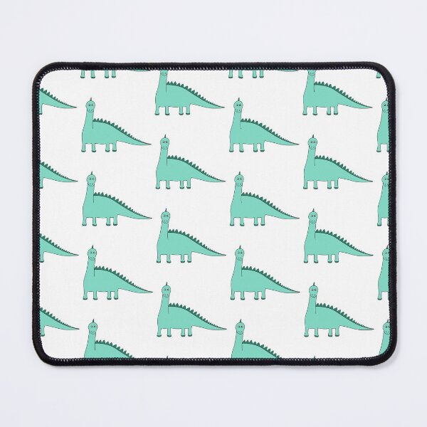 Item preview, Cute Blue Happy Dinosaurs Pattern designed and sold by DeliliahDoodles.