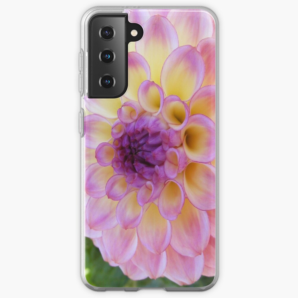 PURPLE DAHLIA FLOWER PETALS Samsung Galaxy Phone Case