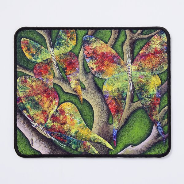 Item preview, Multicolored butterflies on the branches of a tree designed and sold by Elnica.
