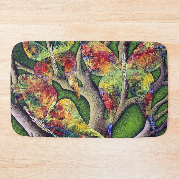 Item preview, Multicolored butterflies on the branches of a tree designed and sold by Elnica.