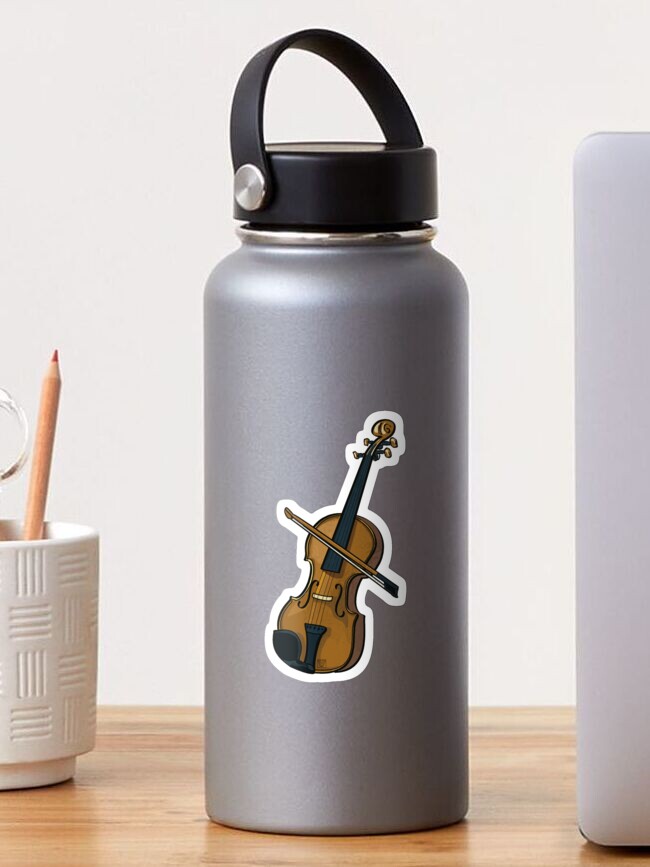 Thumbnail 1 of 3, Sticker, Violin designed and sold by ImagineThatNYC.