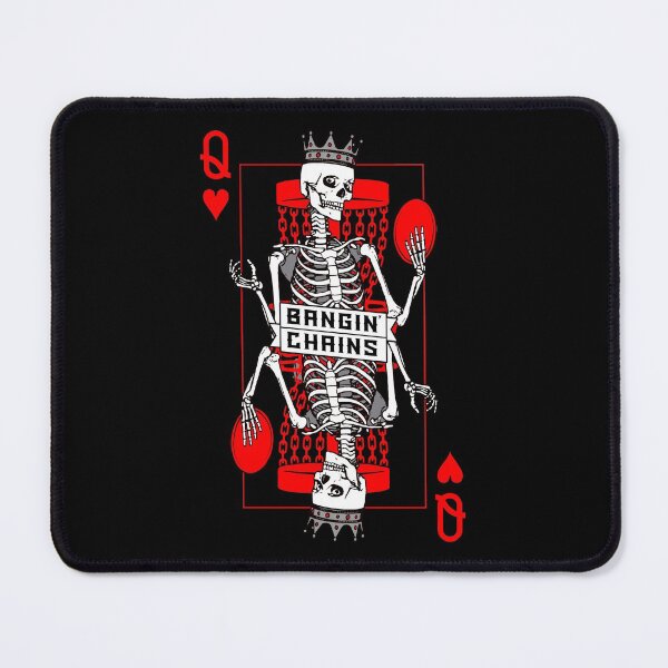 Item preview, Bangin' Chains Disc Golf Gothic Queen Of Hearts Skull Card designed and sold by GrandeDuc.