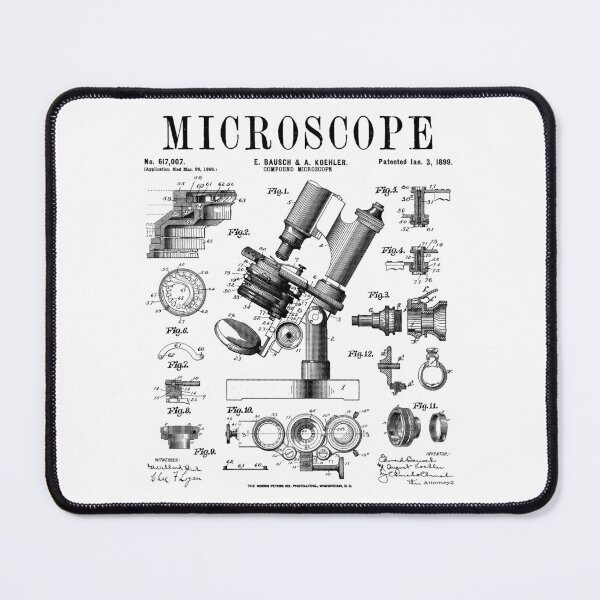 Item preview, Microscope Biologist Science Vintage Patent Drawing Print designed and sold by GrandeDuc.
