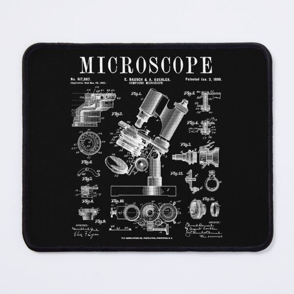 Item preview, Microscope Biologist Science Vintage Patent Drawing Print designed and sold by GrandeDuc.