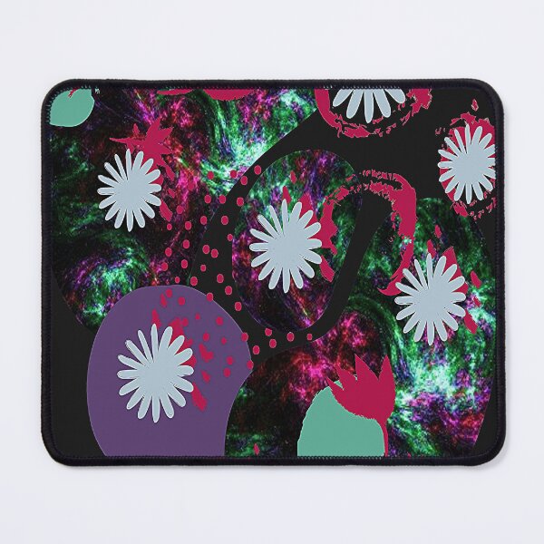 Item preview, Daisy Graphic Abstraction, nr 3, Graphic Psychedelic Abstract Art, Inspired by Nature-floral abstract art designed and sold by Adri Barnard.