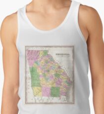 Vintage Map of Georgia (1827) Tank Top