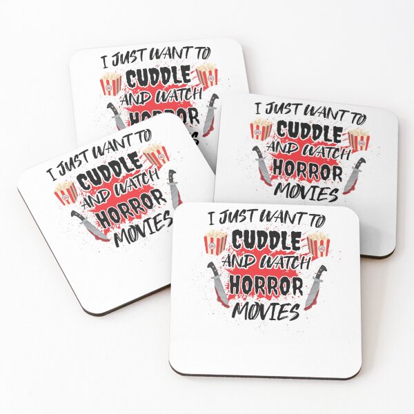 Item preview, I Just Want To Cuddle And Watch Horror Movies - Popcorn Want To Cuddle And Watch Horror  designed and sold by Run to Creations.