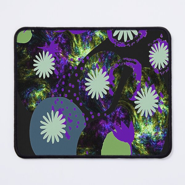 Item preview, Daisy Graphic Abstraction, nr 2, Graphic Psychedelic Abstract Art, Inspired by Nature-floral abstract art designed and sold by Adri Barnard.