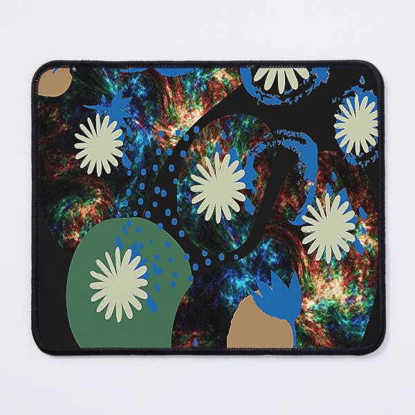 Item preview, Daisy Graphic Abstraction, Graphic Psychedelic Abstract Art, Inspired by Nature-floral abstract art designed and sold by Adri Barnard.