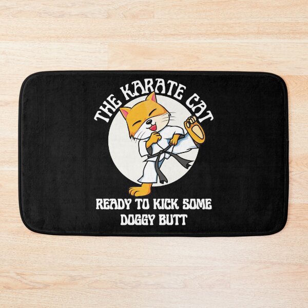 Item preview, The Karate Cat Ready To Kick Some Doggy Butt designed and sold by RGRamsey.