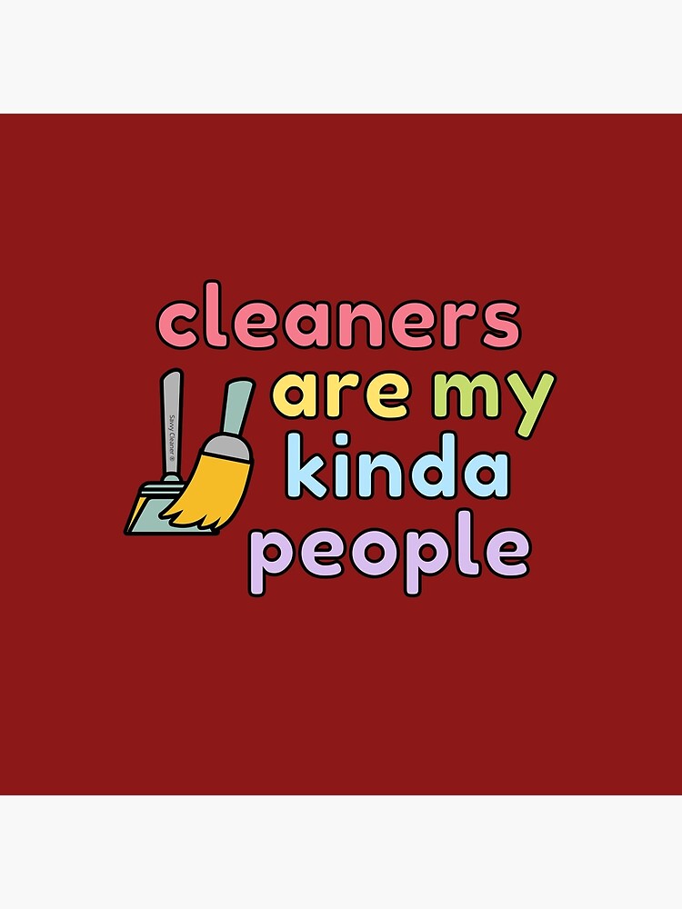 Thumbnail 4 of 4, Pillow, Cleaners Are My Kinda People Novelty Housekeeping Fun designed and sold by SavvyCleaner.