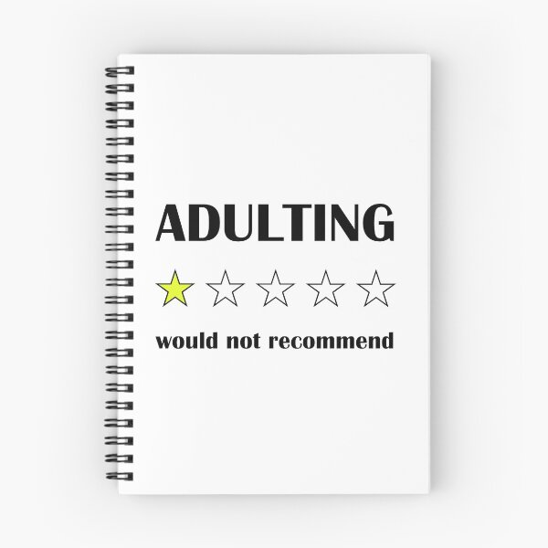 Item preview, Adulting  would not recommend #2 designed and sold by Achily.