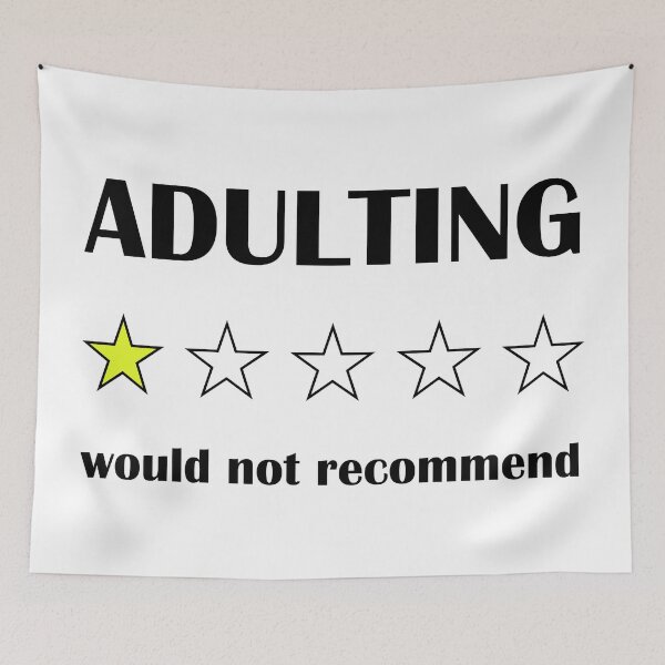 Item preview, Adulting  would not recommend #2 designed and sold by Achily.