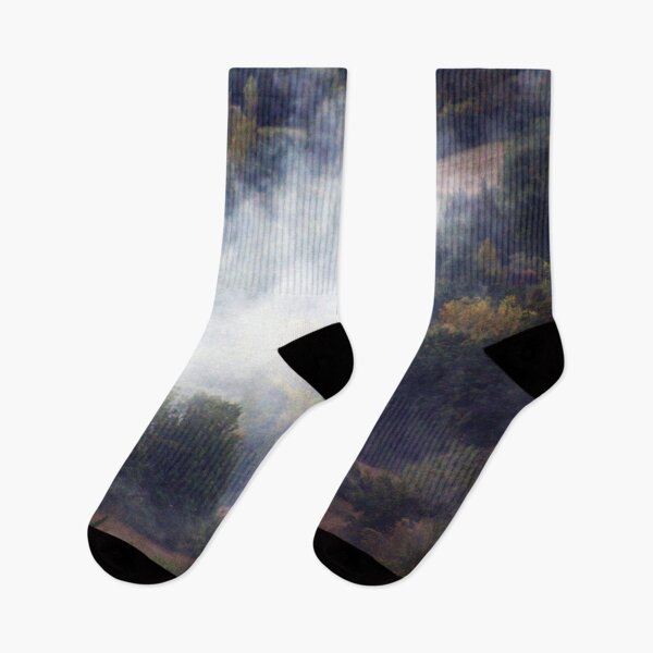 Item preview, Misty Woods Autumn Woodland Landscape designed and sold by Anna Lemos.