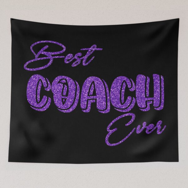 Item preview, Pretty Purple Best Coach Ever designed and sold by PeachesMommy.