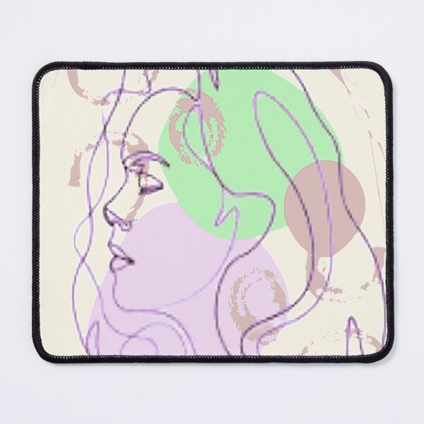 Item preview,  Minimalist Linear Abstract Feminine Face, nr 4,graphic psychedelic abstract art, trippy graphic psychedelic arte abstracto designed and sold by Adri Barnard.