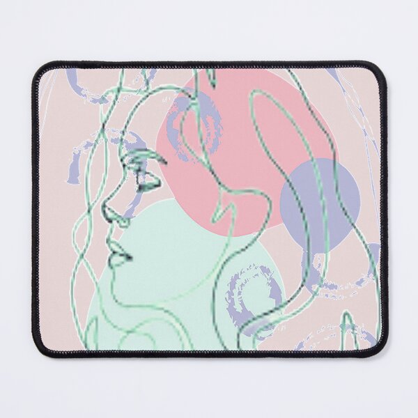 Item preview,  Minimalist Linear Abstract Feminine Face, nr 3,graphic psychedelic abstract art, trippy graphic psychedelic arte abstracto designed and sold by Adri Barnard.