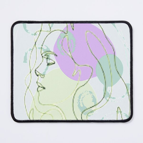 Item preview, Minimalist Linear Abstract Feminine Face, nr 2,graphic psychedelic abstract art, trippy graphic psychedelic arte abstracto designed and sold by Adri Barnard.