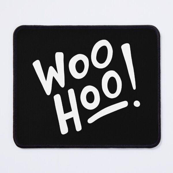 Item preview, Woo Hoo! (white/black) designed and sold by Design Minds Boutique.