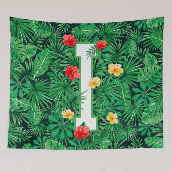 Item preview, Capital Letter I Alphabet Monogram Initial Flower Gardener designed and sold by GrandeDuc.